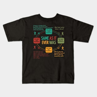 Talking Heads Once In A Lifetime Circular Flowchart Kids T-Shirt